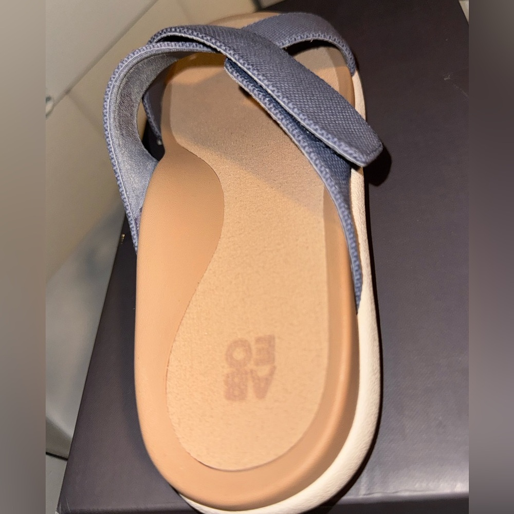 Abeo Light Denim and Beige Sandals - Picture 5 of 8
